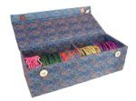 Indian silk glass-bangle travel storage box at Beachcombers Bazaar