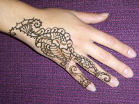 Pretty Sangeet strip henna in Orlando. Henna hands in Orlando