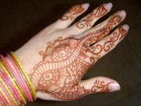 Traditional hand henna tattoo by Jody Orlando henna artist