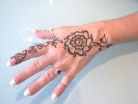 $15 Pretty henna flower design by Jody Orlando henna artist