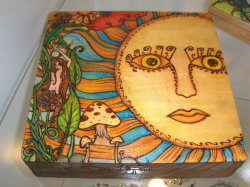 Pyrography art, wood burnt art by Sarah Reeves, Color Burnt: Local Orlando art