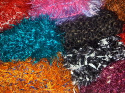 Hand knitted Karma Scarves by Celia, local Orlando artist and crafter