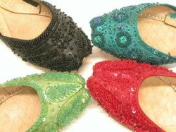 Indian khussa shoes, in all colors and sizes. Great for everyday flats, belly dance shoes, wedding shoes, bridal flats and more.