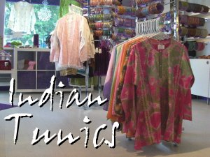 Handmade embroidered Indian shirts, tunics, kurtis, and kurtas.